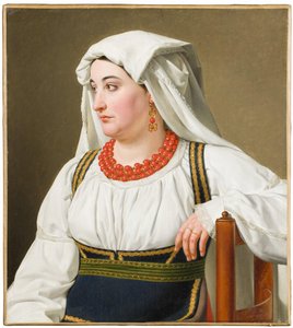 ’una Ciociara’ – Portrait Of A Roman Country Woman — Кристофер Вильгельм Эккерсберг