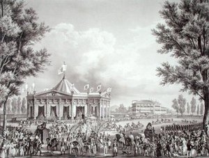 Procession Passing The Pavilion