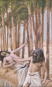 Moses Slays An Egyptian — Jacques Joseph Tissot