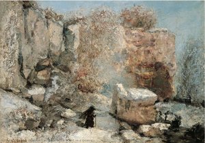 Snow Effect In A Quarry — Gustave Courbet, Contemporary Realism