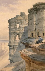 Cliff Houses On The Rio Mancos, Colorado — William Henry Holmes