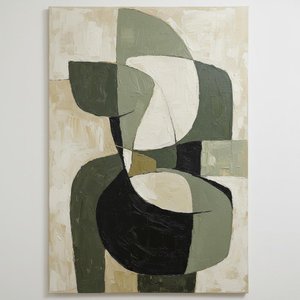 Monolithic Silence: An Organic Study In Earthy Tones And Sculptural Impasto — Laurent Fabre, Neo-abstract Art (modern Abstract Compositions)
