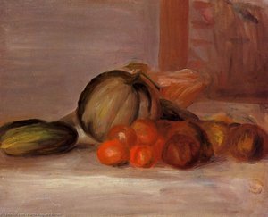 Still Life With Melon 1 — Pierre-auguste Renoir, Impressionism