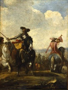 Cavalieri In Marcia — Salvator Rosa