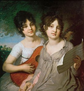 Portrait Of Princess A. G. Gagarina And Princess V. G. Gagarina — Vladimir Lukich Borovikovsky