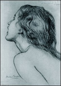 Study Of Janet Fletcher — Herbert James Draper