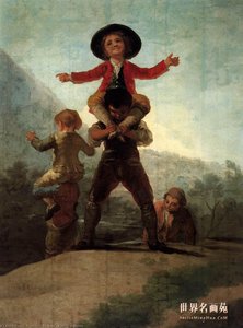 Riesen Spielen — Francisco José De Goya Y Lucientes, Rokokoe-einfluss