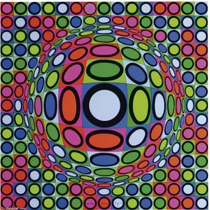 Geva-mc — Victor Vasarely, Op Art Geometric