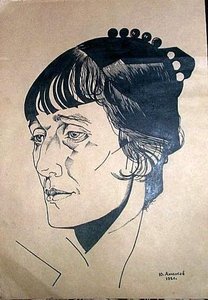 Portrait Of Poet Anna Akhmatova — Jury Annenkov