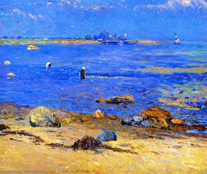 Treading Calms, Wickford — William James Glackens, American Impressionism