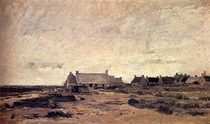 The Village Of Kerity In Britain — Charles-françois Daubigny