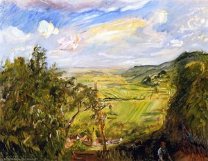Cherry Harvest, View from Heukastel toward the South