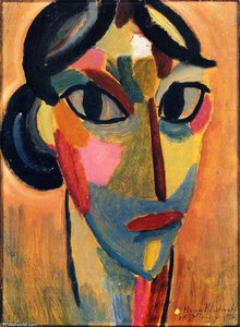 Mystical Head: Ascona Vi — Alexej Von Jawlensky, Expressionism
