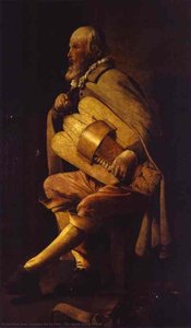 The Hurdy-gurdy Player — Georges De La Tour, Baroque