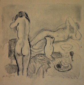 Two Nudes In Studio — Jan Sluyters