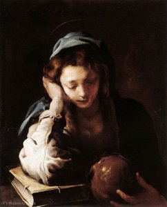 He Repentant St Mary Magdalene — Lucrina Fetti