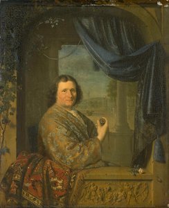 Portrait of a Man with a Watch, Pieter Cornelisz. van Slingelandt, 1688
