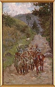 Les Premiers Prisonniers Allemands Au Lingekopf, Juillet 1915 — Joseph-félix Bouchor