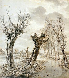Landscape In Winter Sun — Abraham Van Strij
