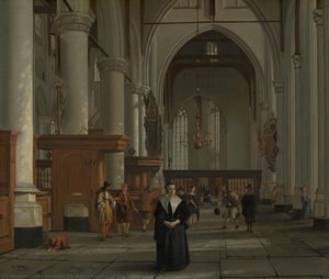 Interior Of The Laurenskerk In Rotterdam — Cornelis De Man