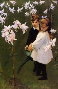 Garden Study Of The Vickers Children — John Singer Sargent, Realism