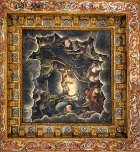 Vaulted Ceiling (detail) (16) — Giulio Romano