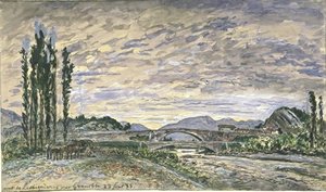 Bridge Of Lesdiguières Near Grenoble — Johan Barthold Jongkind