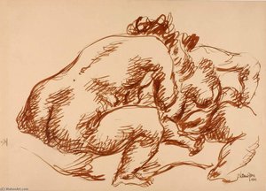 (two Nudes) — Chaim Gross