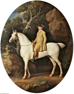 Self Portrait On A White Hunter — George Stubbs