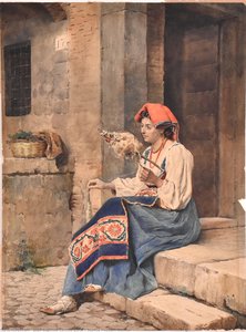 Seated Peasant Woman — Jean-baptiste-camille Corot, Realism