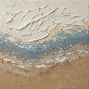 Ethereal Strata Of Ochre And Slate In A Monumental Tactile Horizon — David Moreau, Contemporary Abstraction