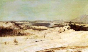 View From Olana In The Snow — Frederic Edwin Church