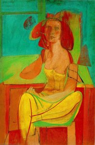 Seated Woman — Willem De Kooning, Abstract Expressionism
