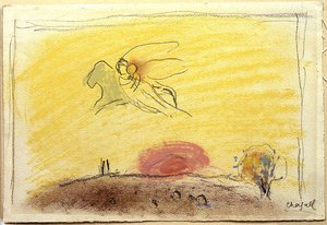 'study To ''song Of Songs Iv''' — Marc Chagall