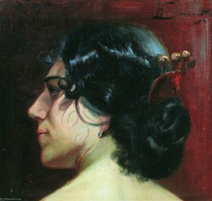 Head Of A Girl — Hendryk Siemiradzki