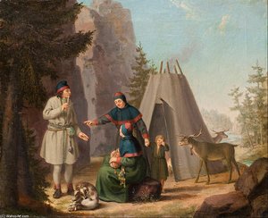 The Costumes Of The Lapponians — Pehr Hilleström