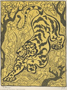 Tiger In The Jungle — Paul Elie Ranson, Art Nouveau
