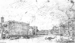 The Grand Canal Seen From Rialto Toward The North — Canaletto