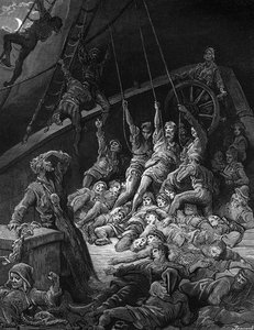 He Dead Sailors Rise Up And Start To Work The Ropes Of The Ship So — Paul Gustave Doré