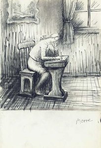 Mary Doing Homework — Henry Moore