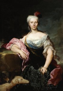 Portrait Of A Lady As Diana — Джакопо Амигони