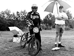 Patrick Cannell and Rob Coghlan Panthers BMX Club meet (Tracksuits of St Marys series)