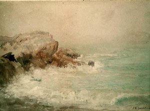 Coast And Mist, (painting) — John Henry Twachtman