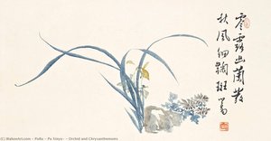 Orchid And Chrysanthemums — Puru ( Pu Xinyu)