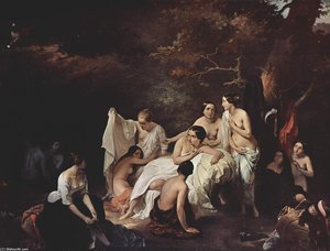 Bathing Nymphs — Francesco Hayez