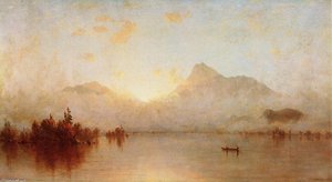 A Sunrise On Lake George — Sanford Robinson Gifford