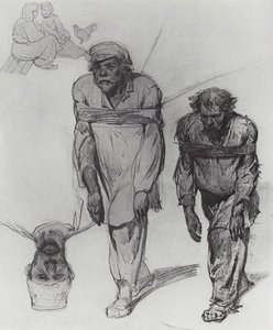 Barge Haulers Pulling On The Strap — Ilya Yefimovich Repin