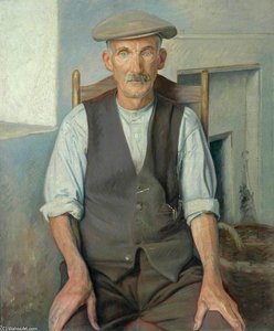 The Old Gardener — Sir William Rothenstein