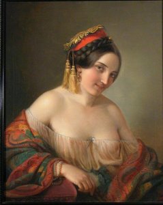 A Gypsy Girl — Friedrich Ritter Von Amerling