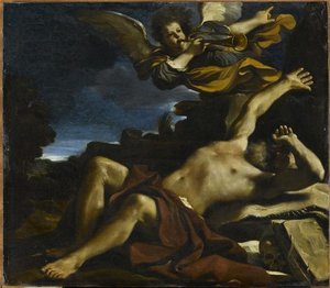La Vision De Saint Jerome — Barbieri Gian Francesco (guercino Il), Baroque